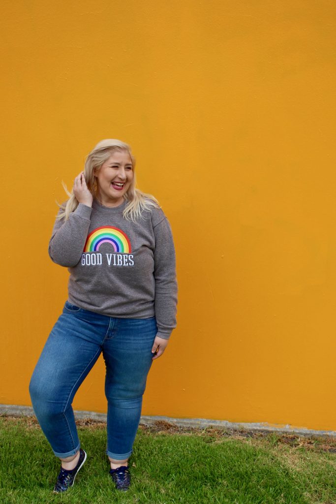 Good Vibes Rainbow Sweatshirt