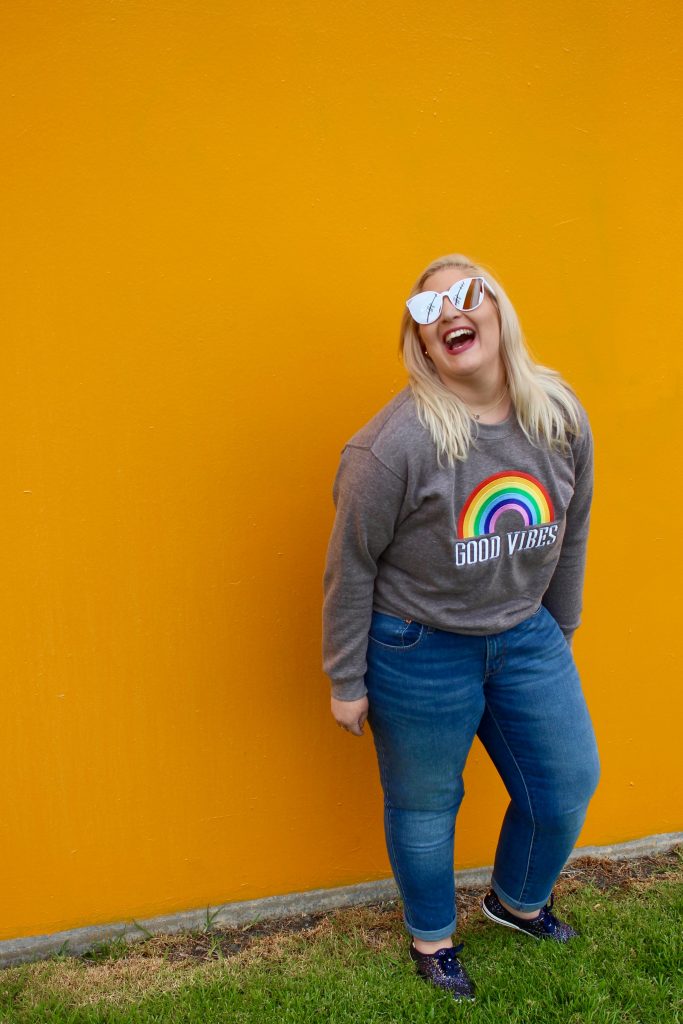 Good Vibes Rainbow Sweatshirt