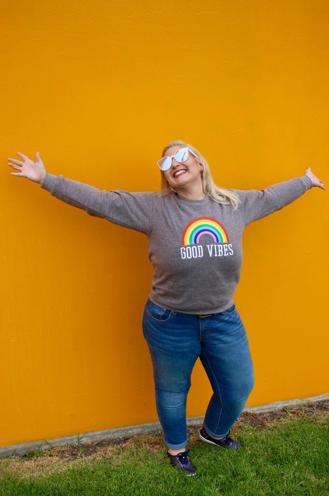 Good Vibes Rainbow Sweatshirt