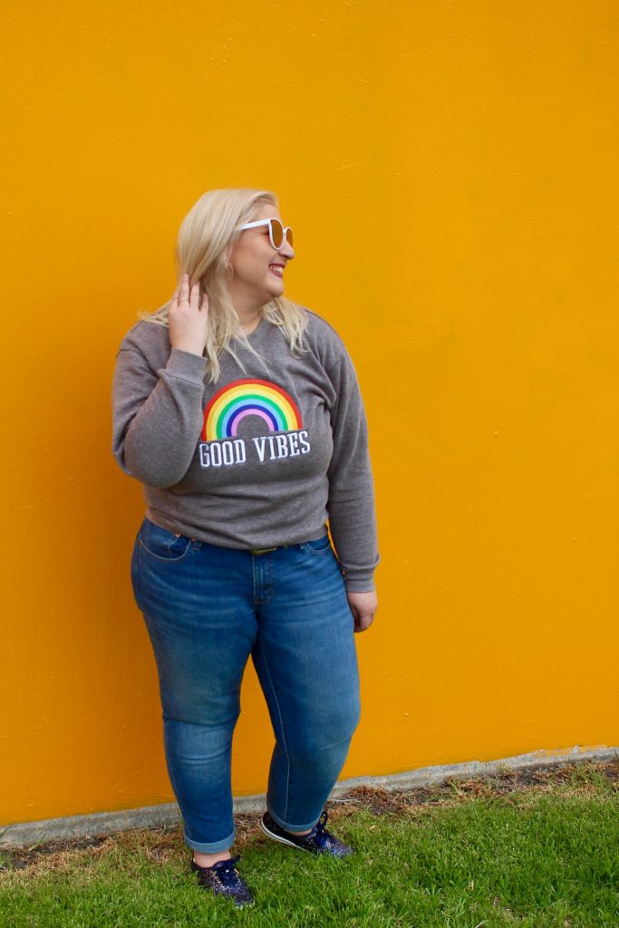 Good Vibes Rainbow Sweatshirt