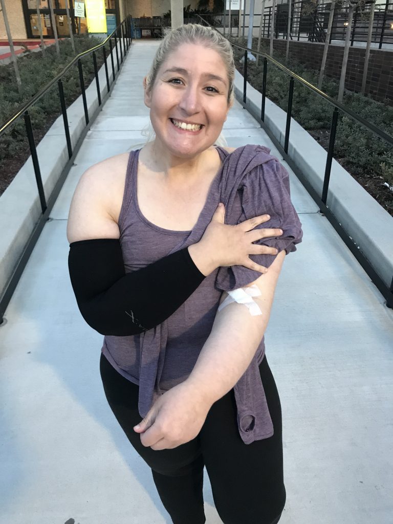 Jacqueline After Giving Blood