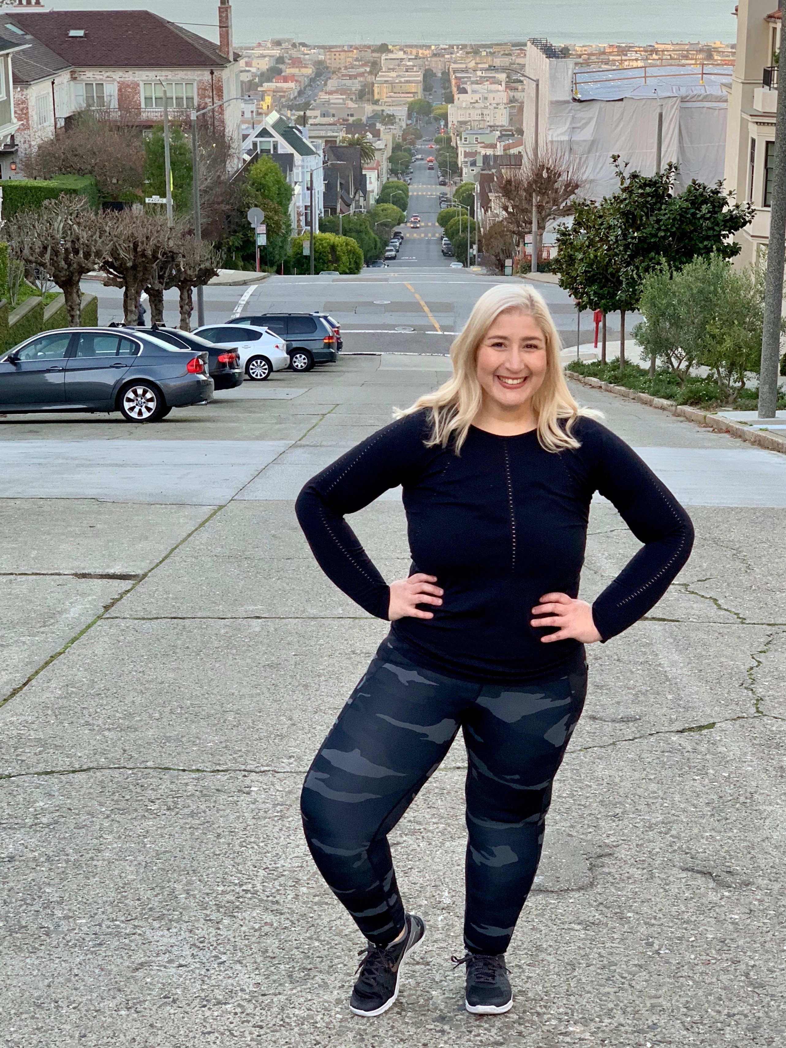 Jacqueline wearing Athleta Outfit