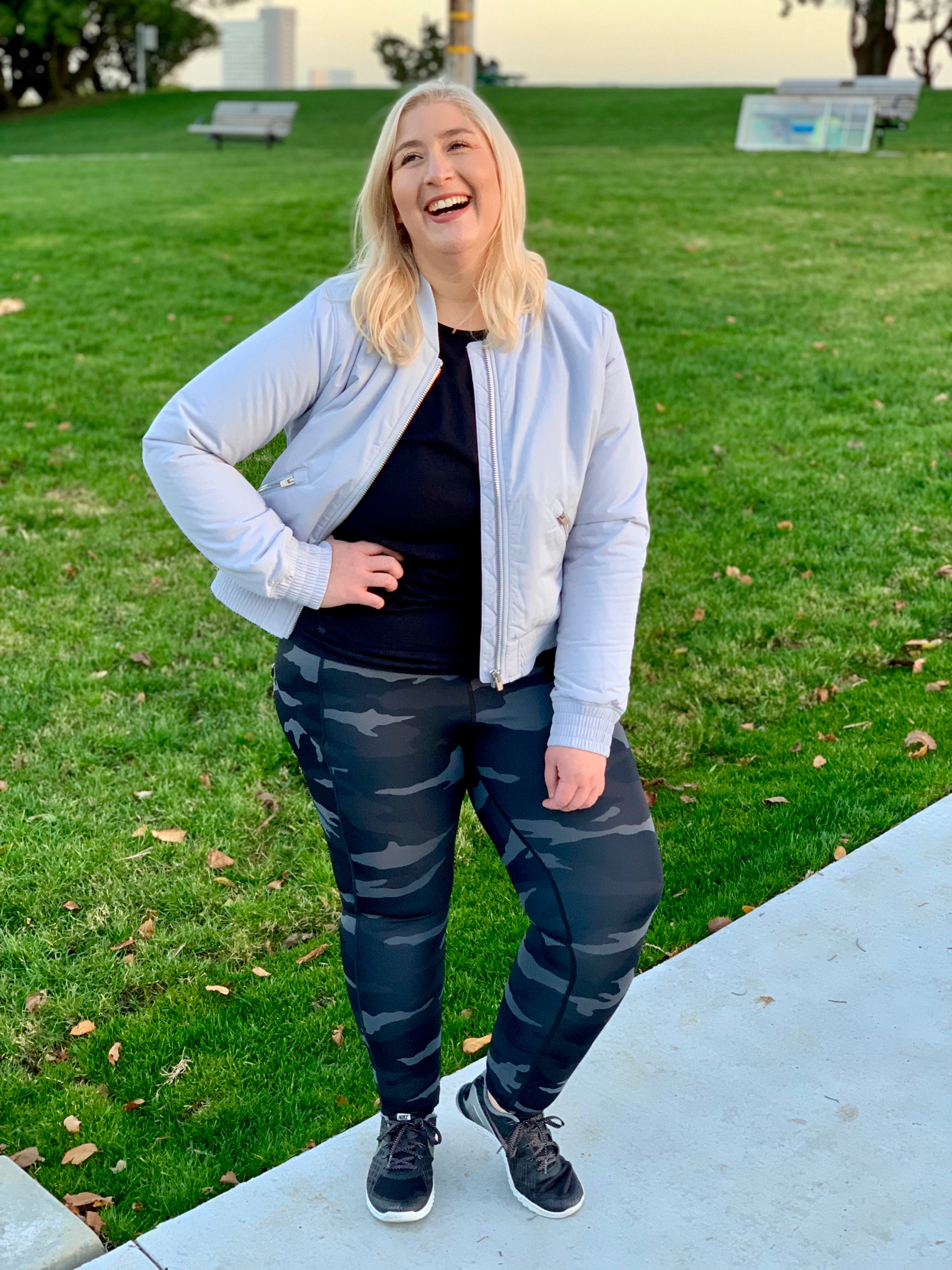 Jacqueline wearing Athleta Outfit