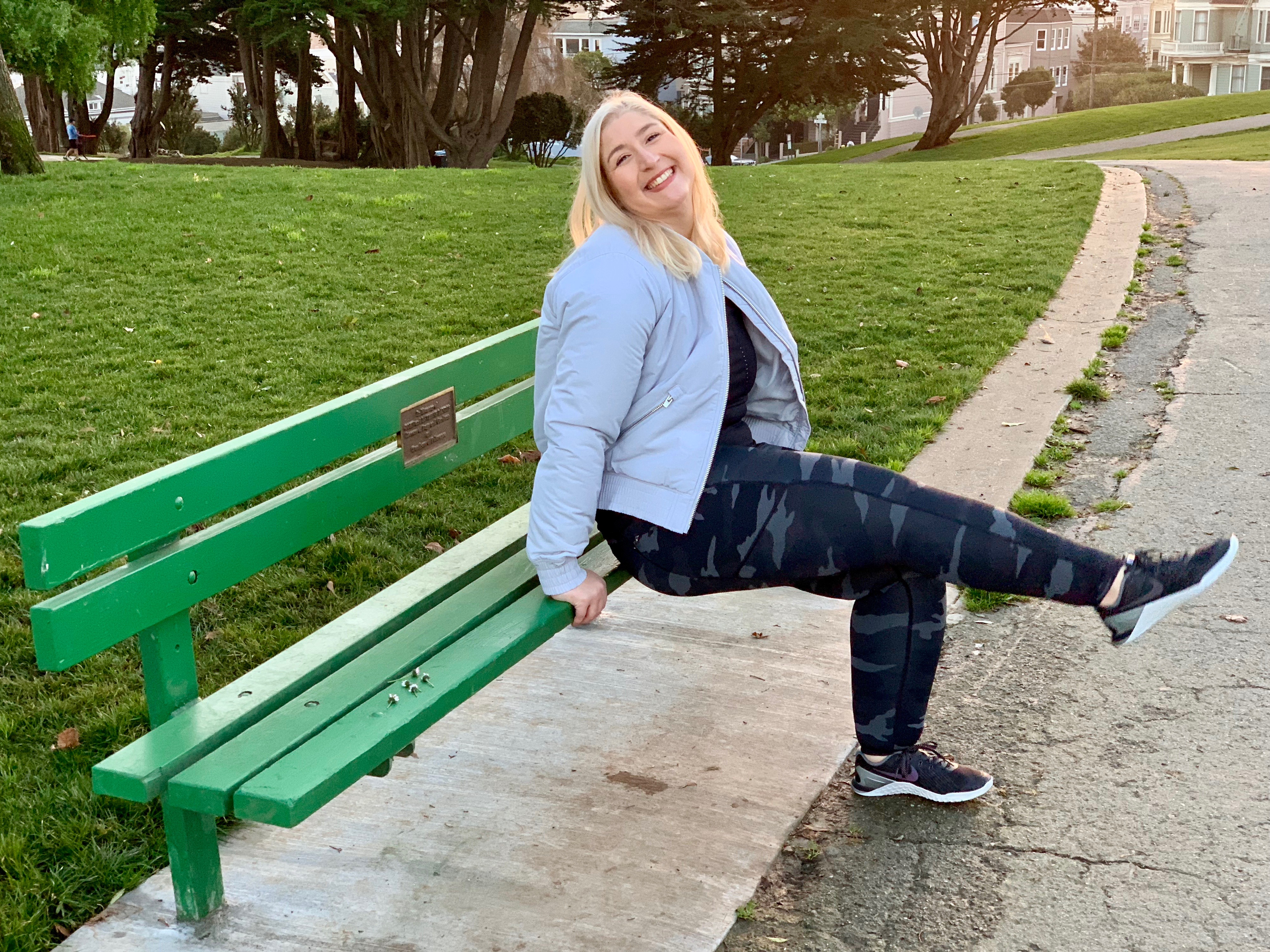 Jacqueline wearing Athleta Outfit