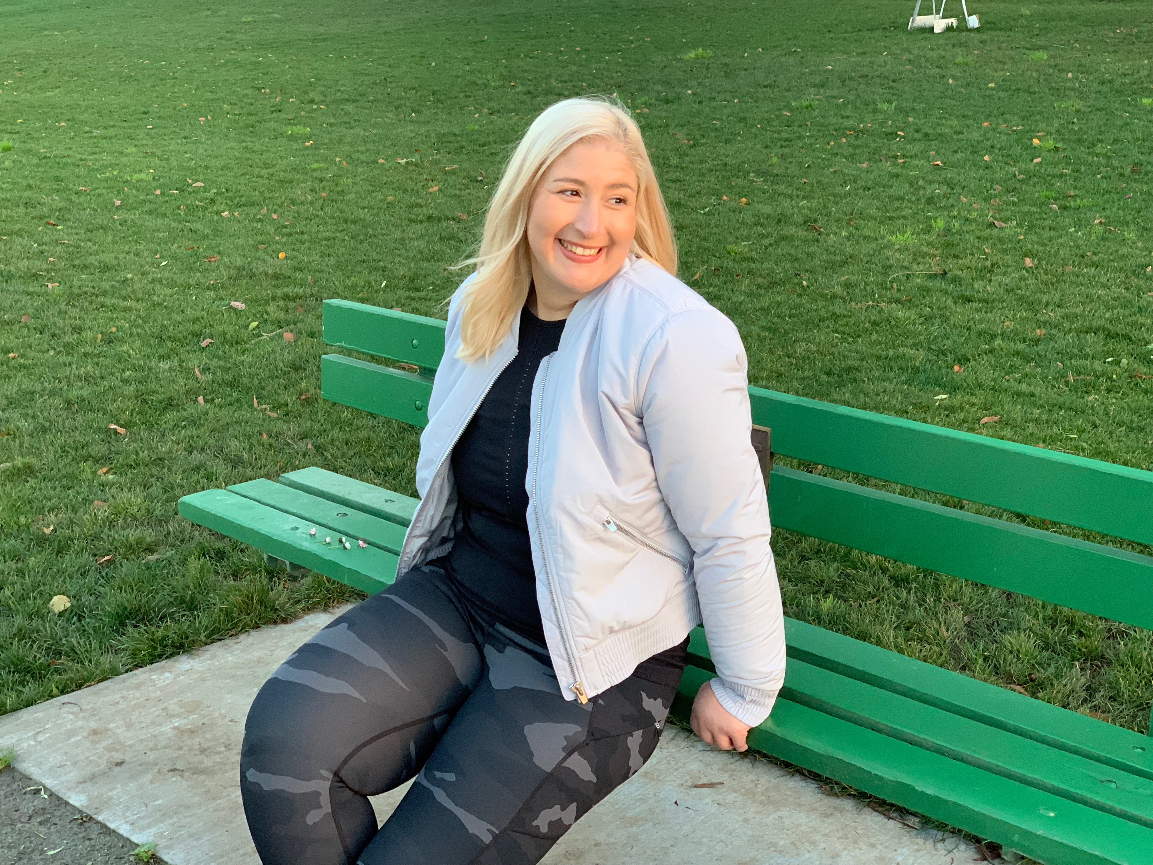 Jacqueline wearing Athleta Outfit